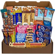 Snack Box Pros Healthy Snack Bar Box Assorted - 2.56 lb - 21 / Carton