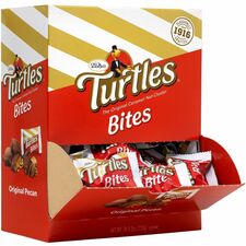 Turtles Mini Turtle Bites Original Pecan - Individually Wrapped - 0.42 oz - 60 / Carton