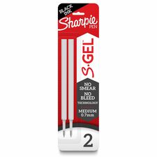 Sharpie S-Gel Pen Refill 0.70 mm , Medium, Bold Point - Black Ink - 2 / Pack