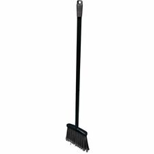 Genuine Joe Plastic Lobby Broom 36" Handle Length - 36" Overall Length - Blue, Black - 1 Each