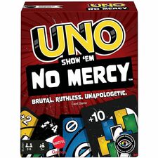 UNO Show 'Em No Mercy Card Game For Kids, Adults & Family Night, Parties And Travel 168 Card(s) - Party - 1 Each