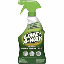 Lime-A-Way Liquid Cleaner For Multipurpose - Liquid - 22 fl oz (0.7 quart) - Recommended For: Limescale Remover, Calcium Deposit Remover, Stain Remover, Hard Water Remover, Rust Remover - Unscented, Easy to Use - Green Spray Bottle - 1 Each