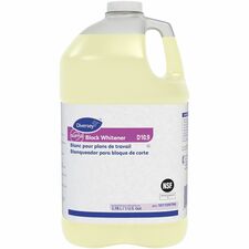 Diversey Care Suma Block Whitener For Cutting Board, Plastic Surface - Ready-To-Use - Liquid - 128 fl oz (4 quart) - Chlorine Scent - Non-corrosive - Yellow - 1 Each