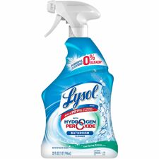 Lysol Hydrogen Peroxide Bathroom Cleaner For Multi Surface - 32 fl oz (1 quart) - Atlantic Fresh Scent - Residue-free, Bleach-free - Blue Trigger Bottle - 1 Each
