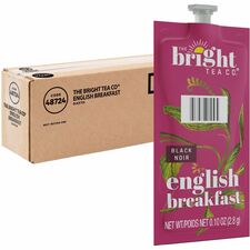 The Bright Tea Co. English Breakfast Tea Black Tea Freshpack Compatible with Flavia Creation 150, Flavia Creation 200, Flavia Creation 500 - Black Tea - 0.1 oz Per Pack - 40 / Carton