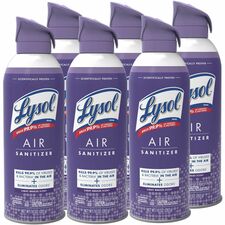 Lysol Linen Scent Air Sanitizer Spray - 10 fl oz (0.3 quart) - Light Breeze, Linen - Odor Neutralizer - 6 / Carton