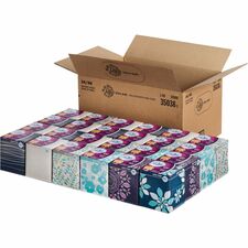 Puffs Ultra Soft Facial Tissue 2 Ply - 8.20" Width x 8.40" Length - White - 56/Box - 24 / Carton