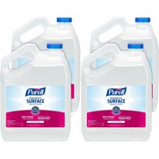 PURELL&reg; Foodservice Surface Sanitizer For Surface, Multi Surface - Liquid - 128 fl oz (4 quart) - Fragrance-free, Disinfectant, Kosher, Refillable - Clear Bottle - 4 / Carton