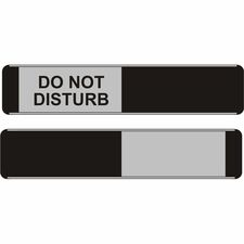Stewart Superior Indication Sign Print/Message "Do Not Disturb" - 10" Width x 2" Height - Door - Aluminum, Polyvinyl Chloride (PVC) - 1 Each