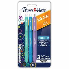 Paper Mate InkJoy Gel Pens 0.7 mm Pen Point - Assorted Ink - Gel-based - 3 / Pack