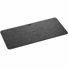 DURABLE Durable Effect Desk Mat Home Office - 13" Length x 27.50" Width x 0.150" Depth - Rectangular - Polyethylene Terephthalate (PET), Felt - Charcoal - 1 Each