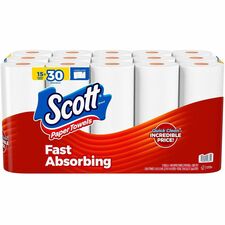 Scott Choose-A-Sheet Paper Towels White - Fiber Paper - 15 / Pack