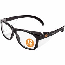Ansell Healthcare Products Recommended for: Construction - Universal - Eye, UVA, UVB, UVC, Fog Protection - Polycarbonate - Clear Lens - Black Frame - Anti-fog, Durable, Lightweight, Comfortable - 1 Each