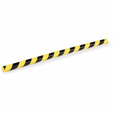 DURABLE Safety Protection Profiles Adhesive Mount for Basement, Staircase, Garage, Shelf, Warehouse, Manufacturing, Storage Trolley, Indoor - Polyurethane Foam, Plastic - 5 / Pack
