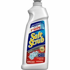 Soft Scrub Total Bath/Kitchen Cleanser For Multipurpose - Scrubber - 24 fl oz (0.8 quart) - Fresh Scent - Cleanse, Kosher - White - 1 Each