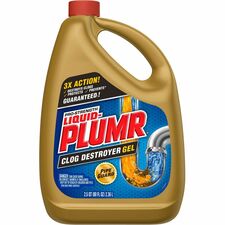 Liquid-Plumr Pro-Strength Clog Destroyer Gel For Multipurpose - Gel - 80 fl oz (2.5 quart) - Biodegradable, Phosphorous-free, Unscented, Unclog - Multi - 6 / Carton