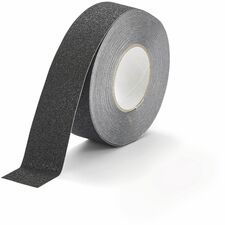 DURABLE GRIP Anti-Slip Tape 16.40 yd Length x 1.97" Width x 27.6 mil Thickness - Black - Aluminum, Plastic - Abrasion Resistant, Slip Resistant - For Floor Marking, Industrial, Indoor, Outdoor, Ramp - 1 Roll