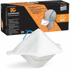 Ansell Health N95 Particulate Pouch Respirator Recommended for: Healthcare - Regular - Particulate Protection - White - Breathable, Lightweight, Foldable, Comfortable - 20 / Pack - TAA Compliant