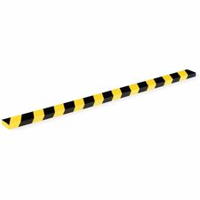 DURABLE Safety Protection Profiles Adhesive Mount for Indoor, Production Area, Warehouse, Basement, Staircase, Garage, Wall, Cabinet, Shelf, Storage Trolley, Machinery, ... - Polyurethane Foam, Plastic - 5 / Pack