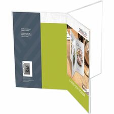 Deflecto 6-Sided Sign/Menu Holder Support 4" x 6" Media - Plastic, Polystyrene - Clear - 1 Each