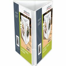 Deflecto 3-Sided Sign/Menu Holder Support 4" x 6" Media - Plastic, Polystyrene - Clear - 1 Each