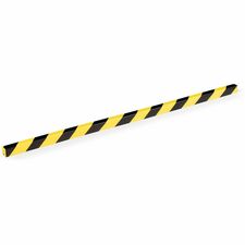 DURABLE Safety Protection Profiles for Basement, Garage, Indoor, Warehouse, Stairwell - Polyurethane Foam, Plastic - 5 / Pack
