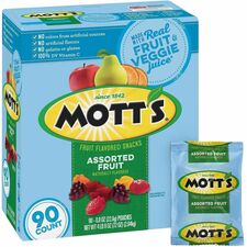 Mott's Snack Box Individually Wrapped, Gluten-free - Assorted - 1 Serving Pouch - 90 / Carton
