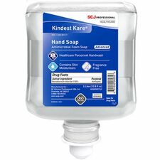 SC Johnson Kindest Kare Advanced Handwash 1.06 quart - Cartridge Dispenser - Healthcare, Hand, Skin - Moisturizing - Non-drying, Fragrance-free, Dye-free - 6 / Carton