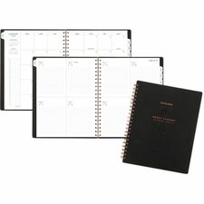 At-A-Glance Signature Planner Weekly, Monthly - 12 Month - January 2026 to December 2026 - Letter - 8 1/2" x 11" Sheet Size - Twin Wire - Black - Paper - Monthly Planner, Planner Page, Bleed Resistant Paper, Monthly Tab, Holiday Listing, Event Calendar, C