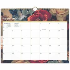 At-A-Glance Midnight Garden Monthly Wall Calendar Monthly - 12 Month - January 2026 to December 2026 - 1 Month Single Page Layout - 15" x 12" Sheet Size - 2.18" x 2.80" Block - Twin Wire - Wall Mount - Midnight Garden - Dated Planning Page, Unruled Daily
