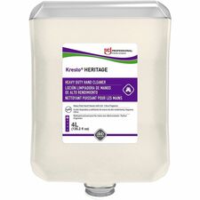 Kresto Super Heavy Duty Hand Cleanser Citrus Scent - 1.06 gal - Cartridge Dispenser - Soil Remover, Oil Remover, Grease Remover, Tar Remover, Paint Remover, Grime Remover - Hand, Skin, Industrial, Automotive - Off White - Heavy Duty, Non-abrasive, pH Bala