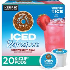 The Original Donut Shop&reg; Iced Refreshers Strawberry Acai - 20/Box - 4 / Carton