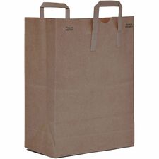 AJM Kraft Grocery Sacks 6.72 gal Capacity - Natural Kraft - Paper - Grocery, Foodservice - 300 / Carton