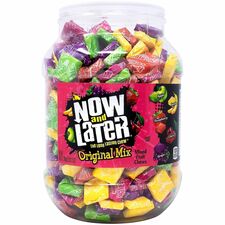 Green Rabbit Now and Laters Taffy Assortment Fruit, Banana, Apple, Cherry, Grape, Tropical Fruit Punch, Strawberry - Individually Wrapped - 365 Pieces - 1 / Carton