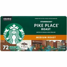 Green Rabbit K-Cup Coffee Compatible with Keurig K-Cup Brewer - American - K-Cup - Pike Place Roast - 72 / Carton