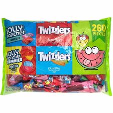 Green Rabbit Jolly Rancher & Twizzlers VarietyPack Strawberry, Assorted - Individually Wrapped - 4.34 lb - 260 / Carton