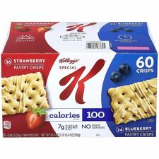 Green Rabbit Special K Pastry Crisps Cholesterol-free, Individually Wrapped, Low Calorie - Assorted - 0.88 oz - 60 / Carton