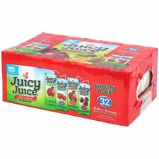 Green Rabbit Juicy Juice Boxes Variety Pack Apple, Berry, Fruit Punch, Grape - 32 / Carton