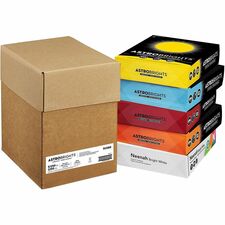 Wausau Paper AstroBrights 65 lb Cardstock 65 lb Basis Weight - Acid-free, Lignin-free, Long Lasting, Printable - Assorted - 5 Ream per Case - 5 / Carton