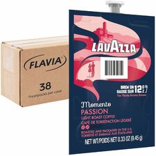 Lavazza Freshpack Momento Series Freshpack Coffee Compatible with Flavia Aroma - Light - Freshpack - Passion - 38 / Carton