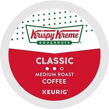 Krispy Kreme Doughnuts&reg; K-Cup Classic Coffee Compatible with Keurig Brewer - Medium - 24 K-Cup - K-Cup - Classic - 4 / Carton