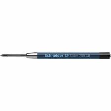 Rediform Schneider Slider 755 XB (ExtraBroad) Pen Refills 1.40 mm , Extra Broad Point - Black Ink - Water Proof, Quick-drying Ink, Smooth Writing, Wear Resistant, Stainless Steel Tip, Smudge Proof, Metal Tip, Smooth Gliding Ink, Smear Resistant - 1 / Each