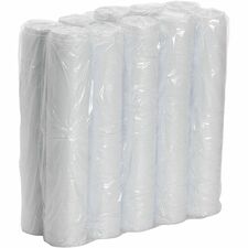 Dixie Hot Cup Lid Dome - Plastic - White - 100 Lids/Pack - 10 / Carton