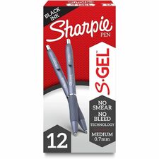 Sharpie S-Gel Pens Gel-based - Fashion Blue Barrel - Writing, Home, School, Office - 1 Dozen