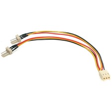 StarTech.com 6in TX3 Fan Power Splitter Cable For CPU Fan - 6" Cord Length - TX3 / TX3 - 1