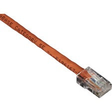 Black Box GigaBase Cat.5e UTP Patch Network Cable 2 ft Category 5e Network Cable for Patch Panel, Wallplate, Network Device - First End: 1 x RJ-45 Network - Male - Second End: 1 x RJ-45 Network - Male - Patch Cable - CM - 24 AWG - Orange - 1 Each