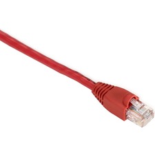 Black Box Gigabase Cat. 5E UTP Patch Cable 7 ft Category 5e Network Cable - First End: 1 x RJ-45 - Male - Second End: 1 x RJ-45 - Male - Patch Cable - Red - 1 Each
