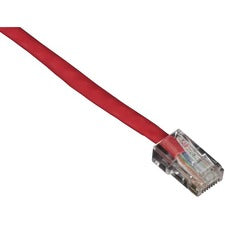 Black Box GigaBase Cat.5e UTP Patch Network Cable 1 ft Category 5e Network Cable for Patch Panel, Wallplate, Network Device - First End: 1 x RJ-45 Network - Male - Second End: 1 x RJ-45 Network - Male - Patch Cable - CM - 24 AWG - Red - 1 Each