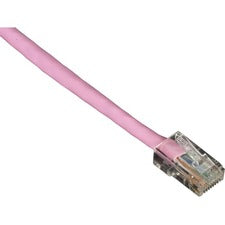 Black Box GigaBase Cat.5e UTP Patch Network Cable 3 ft Category 5e Network Cable for Patch Panel, Wallplate, Network Device - First End: 1 x RJ-45 Network - Male - Second End: 1 x RJ-45 Network - Male - Patch Cable - CM - 24 AWG - Pink - 1 Each