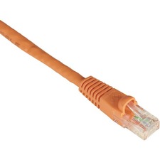 Black Box GigaTrue Cat.6 UTP Patch Network Cable 20 ft Category 6 Network Cable for Patch Panel, Wallplate, Network Device - First End: 1 x RJ-45 Network - Male - Second End: 1 x RJ-45 Network - Male - 1 Gbit/s - Patch Cable - CM - 24 AWG - Orange - 1 Eac